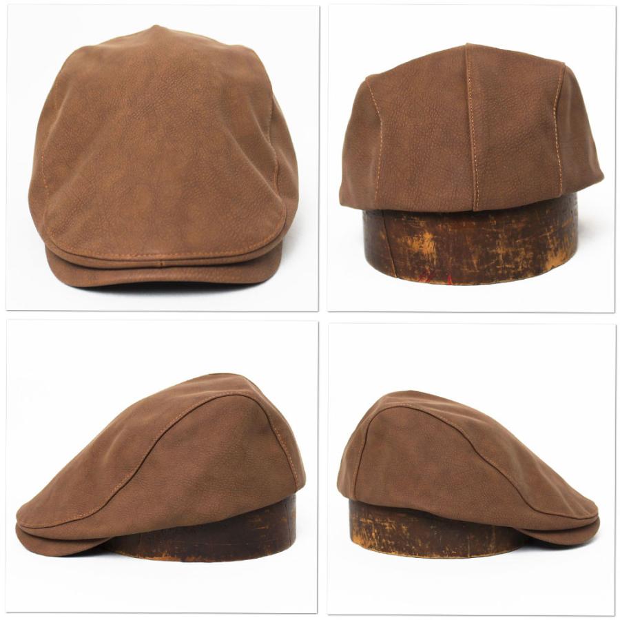 帽子 ハンチング メンズ レディース RUBEN ルーベン フェイクレザー ハンチング RUS4161 | Ruben | 04