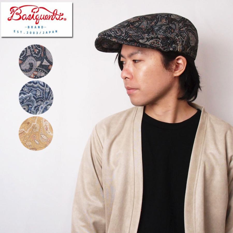 帽子 ハンチング メンズ レディース Basiquenti ベーシックエンティ コットン ペイズリーハンチング TKHN-Y01505 | Basiquenti