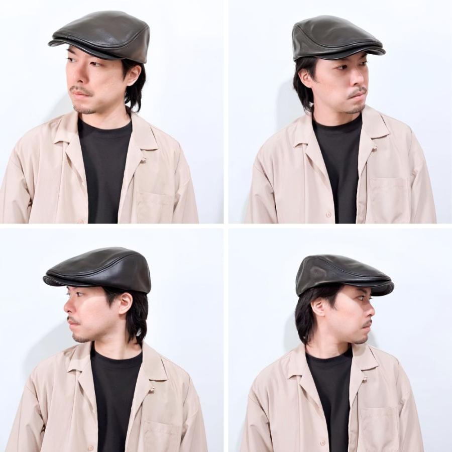 帽子 ハンチング メンズ レディース ReqHatter レックハッター ラムレザー ハンチング RH402 | ReqHatter | 03