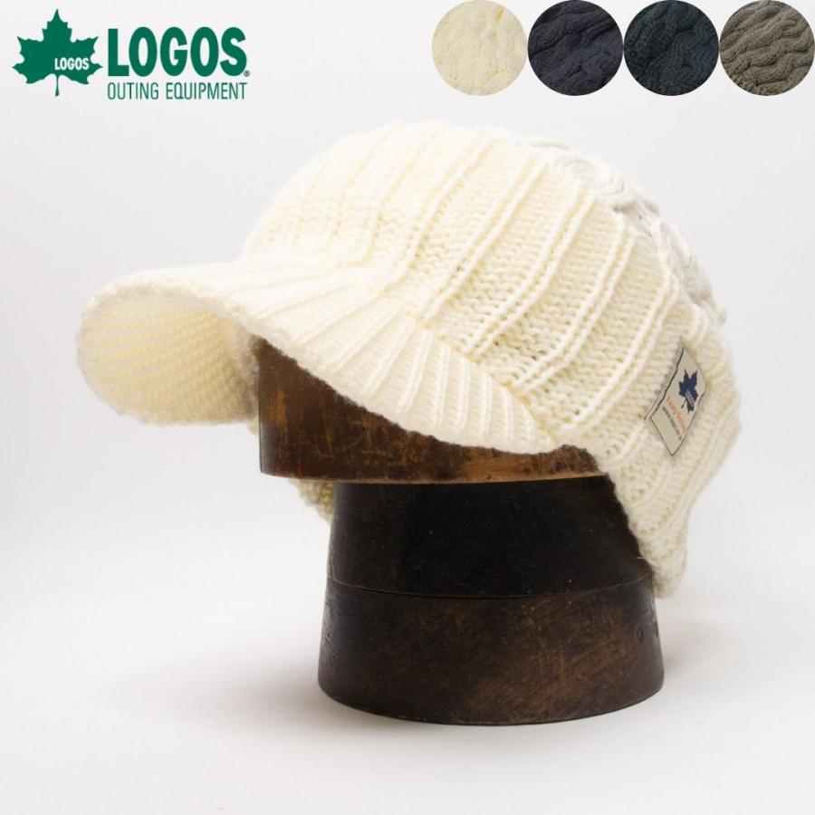 帽子 キャスケット メンズ レディース LOGOS ロゴス ケーブル編み ニットキャスケット LS6P207Z | LOGOS