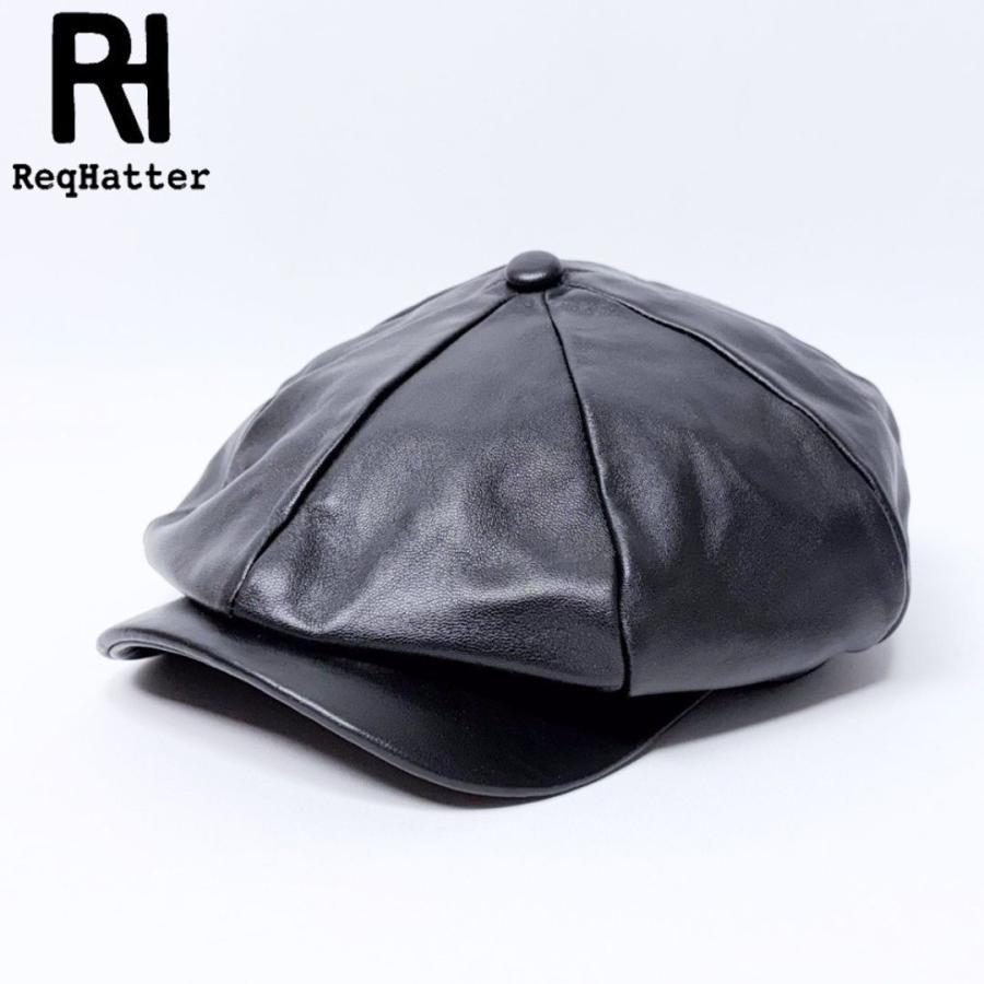 帽子 キャスケット メンズ レディース ReqHatter レックハッター ラムレザー キャスケット RH510 | ReqHatter