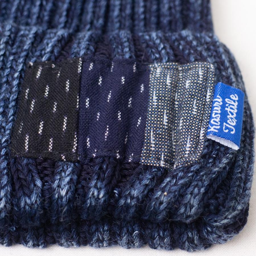 帽子 ニット帽 メンズ レディース CONNECT×久留米絣 インディゴ染め コットンニットワッチ TUG018 |  | 07