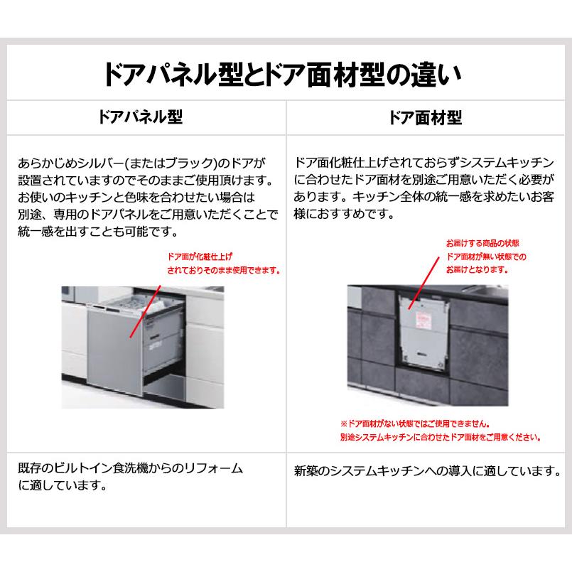 直送[法人限定] NP-45KD9A パナソニック Panasonic ビルトイン食器洗い乾燥機 K9シリーズ ドアフル面材型【ドア面材別売】フルオートオープン機能付[ NP45KD9A ]の画像
