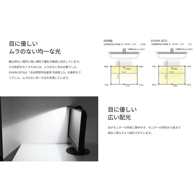 ○[即納在庫有り] EXZ-1500WH スワン電器 SWAN EXARM ZETA エグザームゼータ ホワイト モニターライト PCライト 日本製 [ EXZ1500WH ]_2