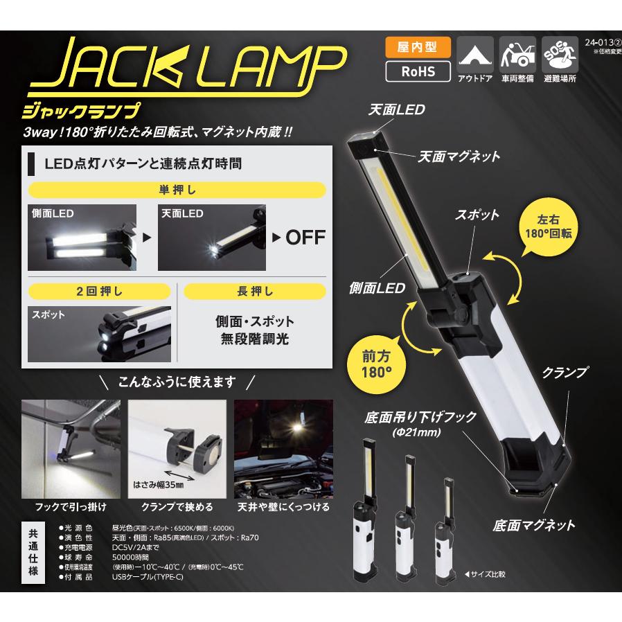 ○[即納在庫有り] LEH-B10W80CH 日動工業 NICHIDO ジャックランプ 充電
