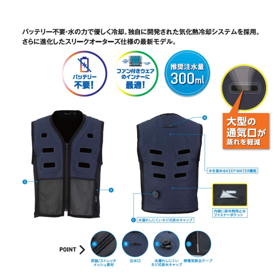 Aqua Water Vest AT501アクアウォーターベストMサイズ ビッグボーン AT501（アクアウォーターベスト）｜空調服・EF