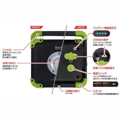 ○[即納在庫有り] BTK-001R イチネンアクセス Beruf 充電式ポータブル