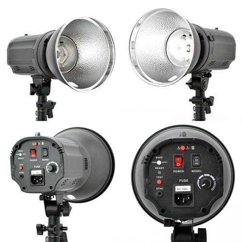 撮影機材 撮影照明「ソク撮」入門フルテーブル付150Wストロボ2灯セット