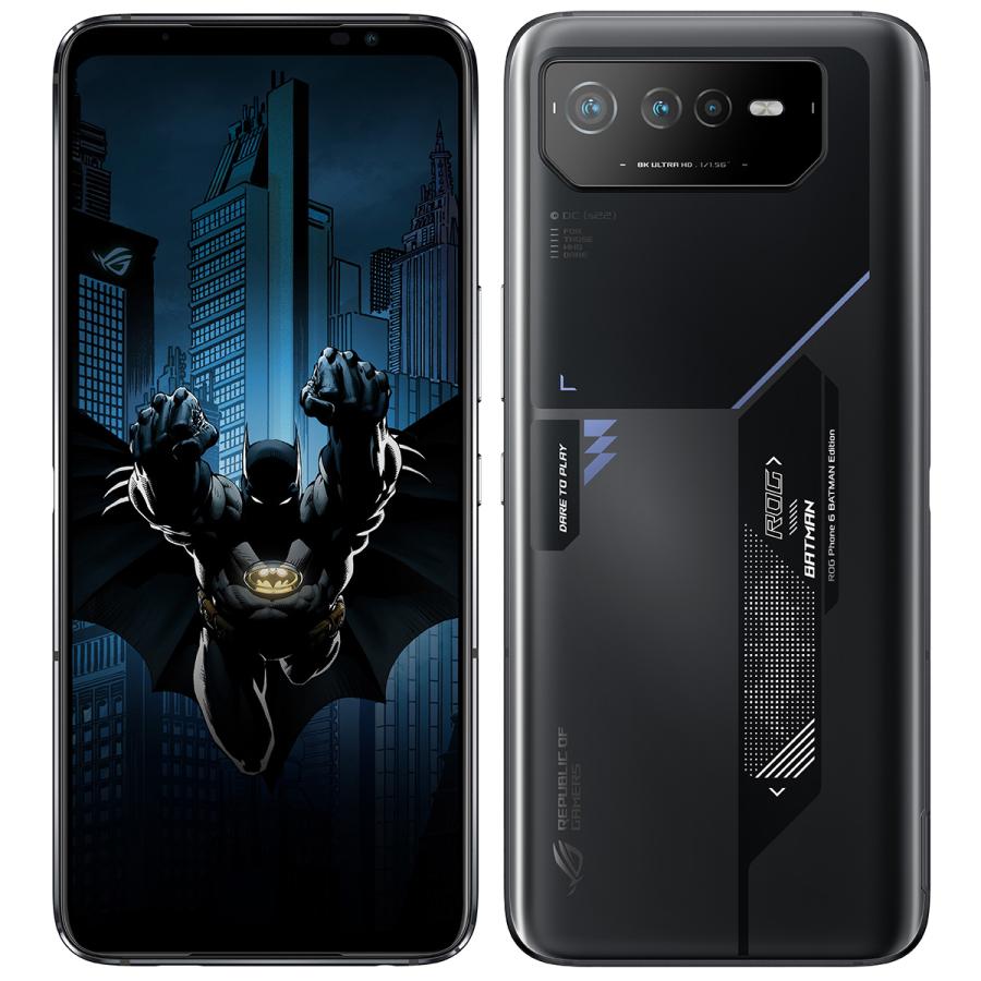 ROG Phone 6 バットマンエディション SIMフリー ROG Phone 6 BATMAN Edition ROG6SB-BK12R256 SIMフリー : らい