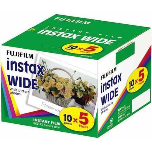 FUJIFILM インスタントカラーフィルム instax WIDE 5パック（10枚入×5