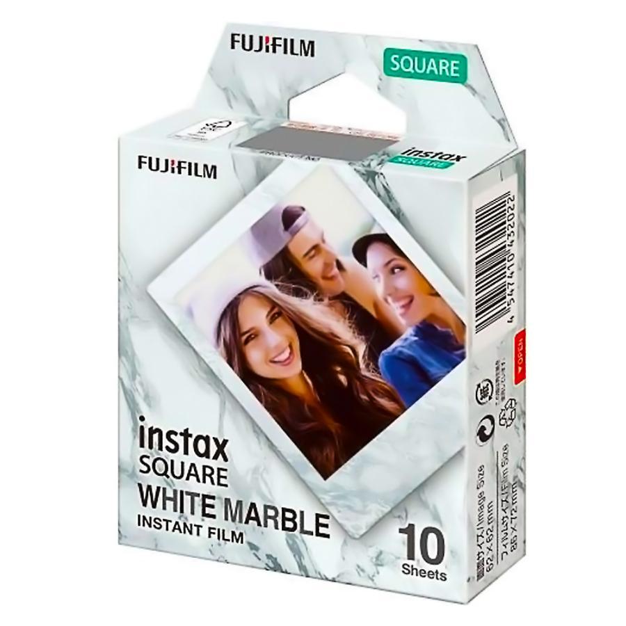 FUJIFILM チェキ インスタントフィルム カラー instax SQUARE WHITE