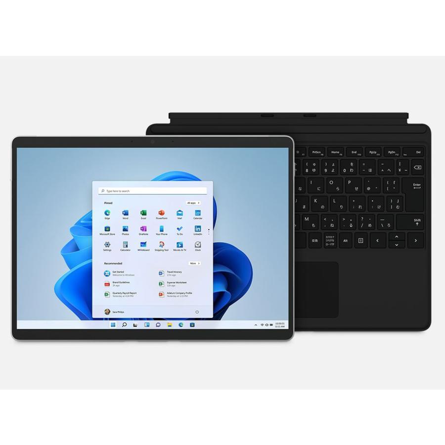 Pro Surface Microsoft Windowsタブレット本体 8 Home /Windows11 [13.0型 プラチナ 8 Pro Surface タイプカバー付き】 IUR-00006 Windowsタブレット本体
