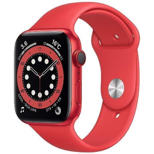 Apple Watch Series 6 GPSモデル 40mm REDアルミニウムケースと 