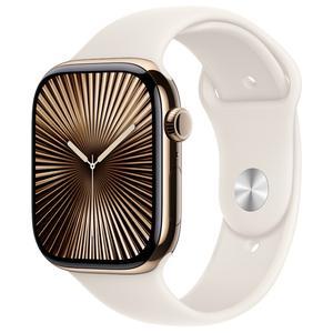 Apple Watch Series 10（GPS + Cellularモデル）- 46mm チタニウムケース MWYY3J/A【ゴールドチタニウムケースとスターライトスポーツバンド - M/L】 買取価格比較