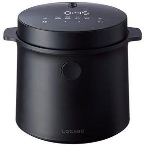 ロカボ炊飯器　LOCABO JM-C20E-B BLACK LOCABO 糖質カット炊飯器 ブラック JM-C20E-B : らいぶshop - 通販