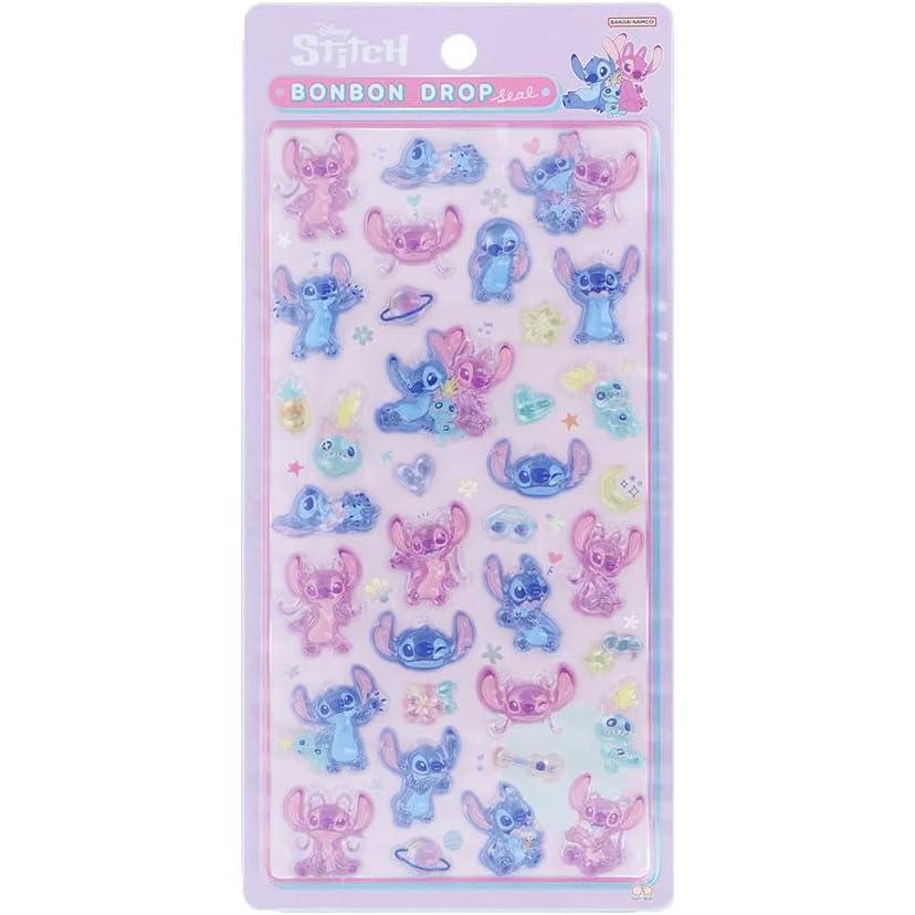 サンスター文具 ボンボンドロップシール スティッチ＆エンジェル