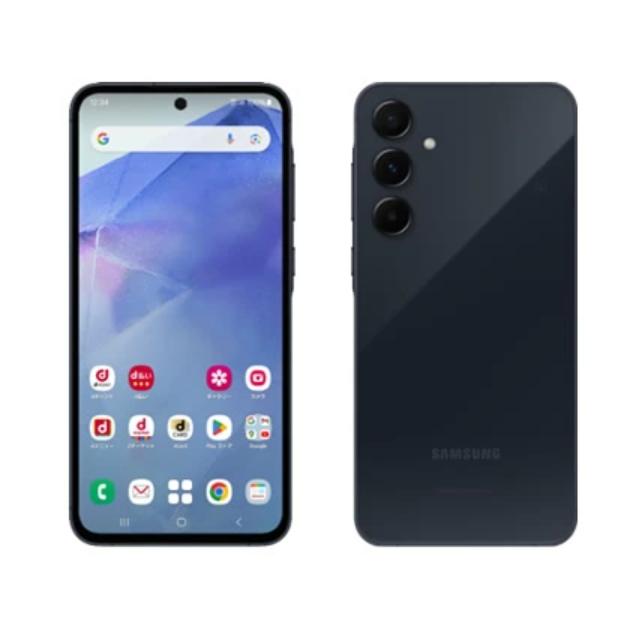 【美品】Galaxy A55 docomo SIMロック解除済 グレー ネイビー Galaxy 「新品-SIMロック解除済」 A55 5G SC-53E docomo
