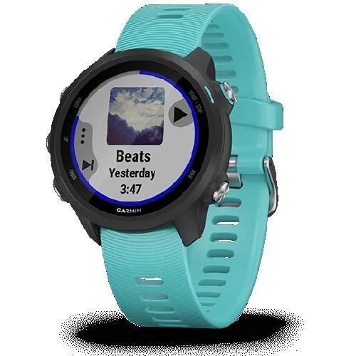 ForeAthlete スポーツウォッチ 245 Music 010-02120-72 [Black Aqua