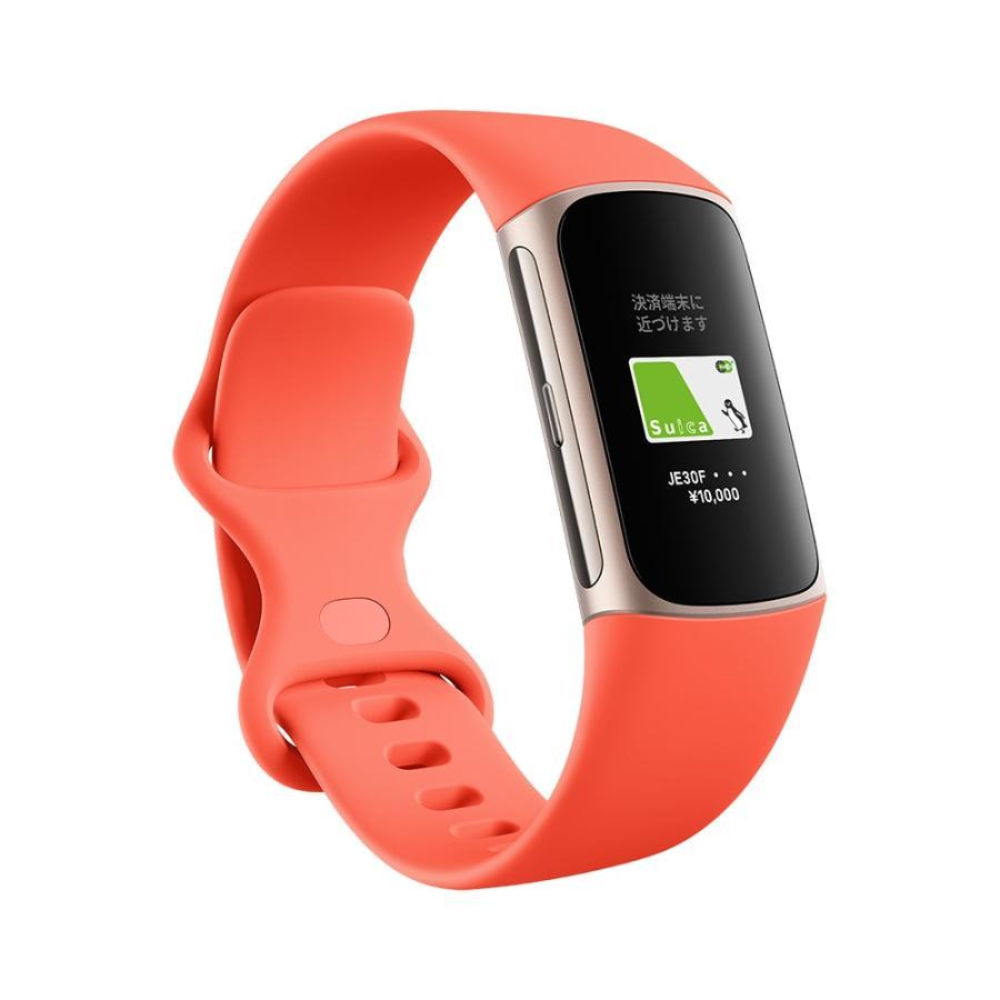 Google Fitbit Charge 6 GA05184-AP [Coral/Champagne Gold