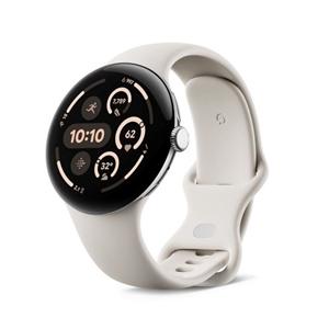 Google Pixel Watch 3 (45mm) ホワイト Google Pixel Watch 3 Wi-Fiモデル 45mm GA05736-US [Polished Silver