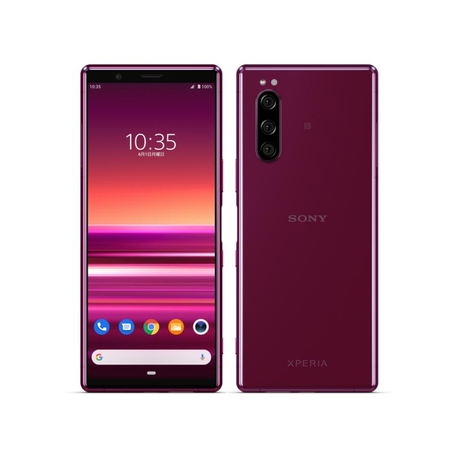 新品-SIMロック解除済」Xperia 5 901SO [レッド] Softbank 白ロム 