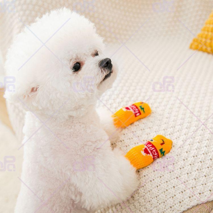 衝撃特価 Kuveela Pet 犬用ソックス ハイソックス ロングソックス 犬靴下 犬用シューズ 肉球 関節 保護 滑り止め 防寒 汚れ防止 老犬 猫 室内用 ランダム ｘｌ ８個 Chandigarhdaily Com