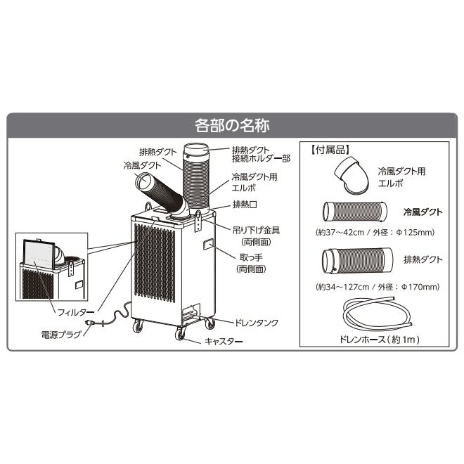 業務用　スポットクーラー　PROMOTE　　D410-SC　完売品 プロモート PROMOTE D410-SC スタディスポットクーラー 代引き不可商品