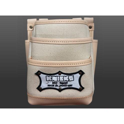 KNICKS ニックス ツーウェイタイプ 帆布生地ヌメ革補強3段腰袋 KH-301H