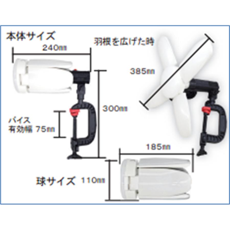 【在庫あり】　LED電球付バイス式ランプ　ウィングエース　スーパールミネＸ8500PRO　SLX-75VS　バイスタイプ　8500ルーメン｜light-kan｜04