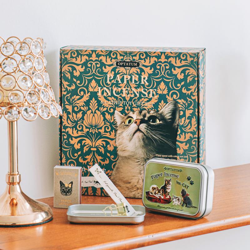 公式 オプタウム ペーパーインセンス VER.CAT ギフトセット 猫ちゃんと