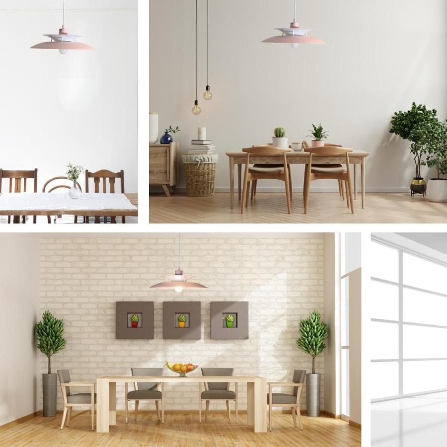 ペンダントライト 天井照明 照明器具 led リビング ダイニング 玄関 トイレ 6畳 明るい ホワイト ピンク 電球 | 村上工作所 | 14