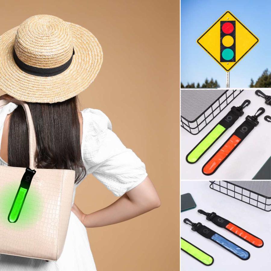 リフレクター ナイトマーカー 反射板 通学 ウォーキング 防犯 LED 子供用 大人用 赤 青 黄 レッド ブルー イエロー |  | 04