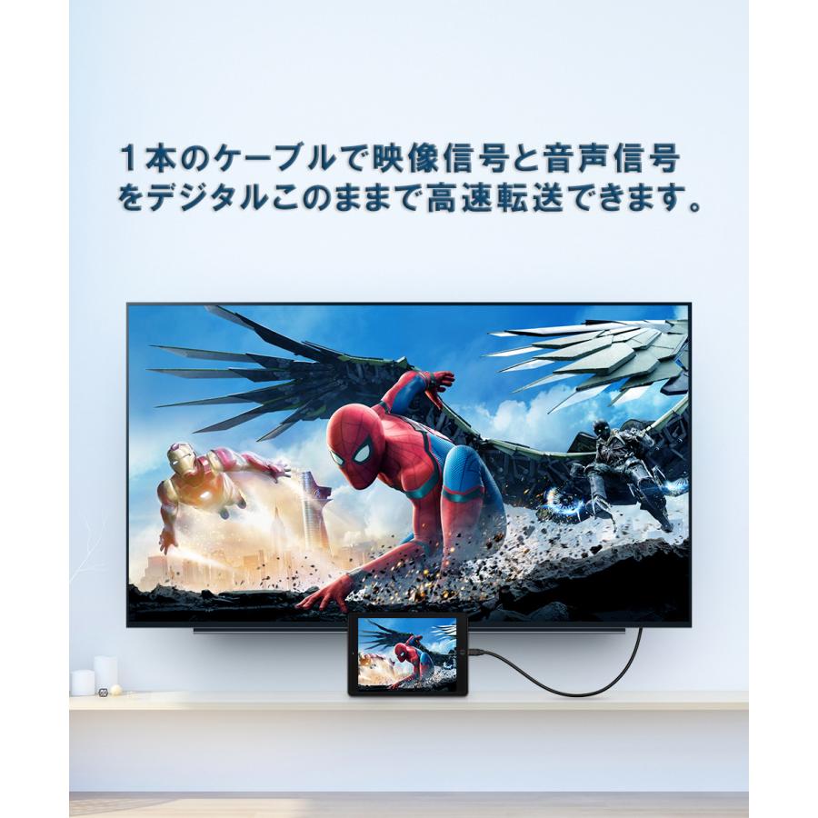 Mindpure HDMI to Microケーブル 1.5m  Ver 2.0b (タイプAオス - マイクロタイプDオス) 4K 60Hz 3D フルHD イーサネット対応 ハイスピード 黒｜light-pc｜03