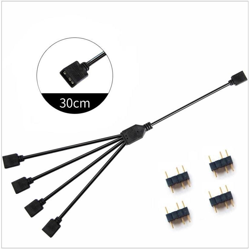 各4本 RGBケーブル Amazon.co.jp: GELRHONR 12V 4ピン RGBスプリッターケーブル LED