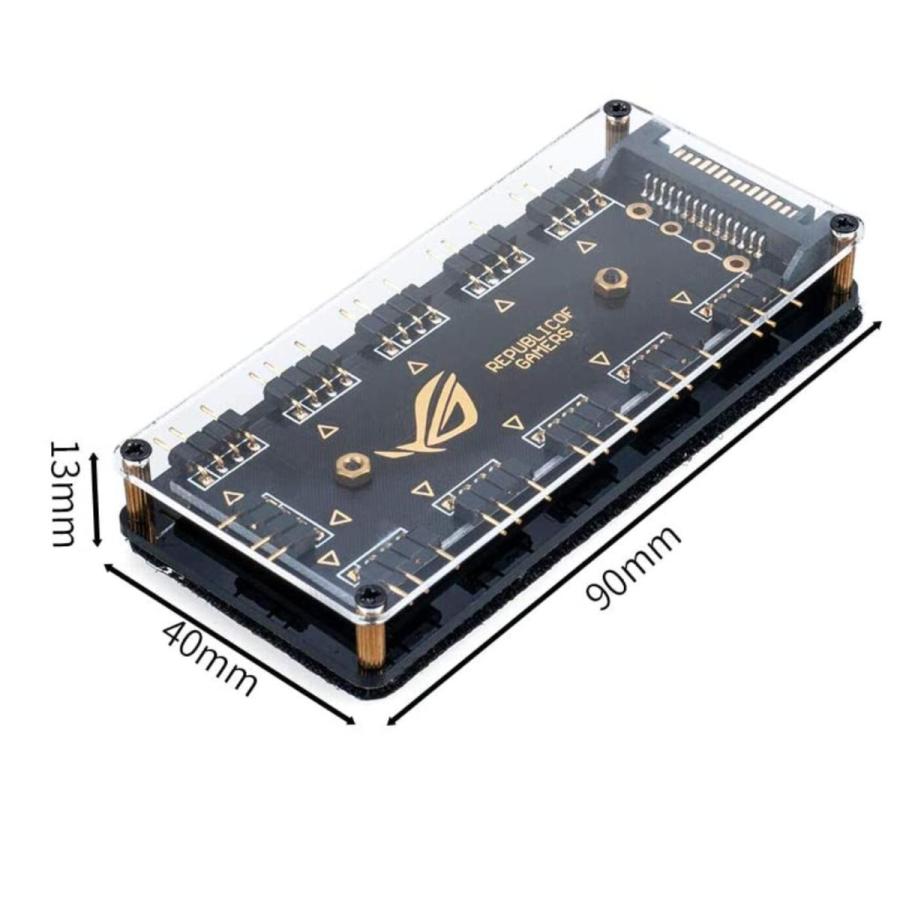 ARGB 分岐 rgb ハブ 3ピン 12ウェイ スプリッター 5V 3ピンRGB LED