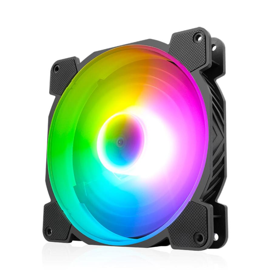 segotep 140mm RGB PCケースファン 5V 3PIN ARGBマザーボード AURA Sync同期 ledファン 静音 高性能 ASUS/MSI/GigabyteのアドレッサブルRGB｜light-pc｜10