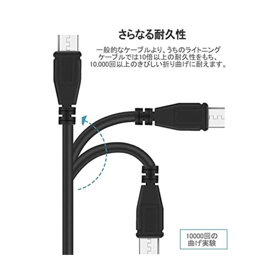 micro USB充電ケーブル 1.8m (2本セット) 2.4A急速充電 micro USB充電ケーブル 1.8m (2本セット) 2.4A急速充電