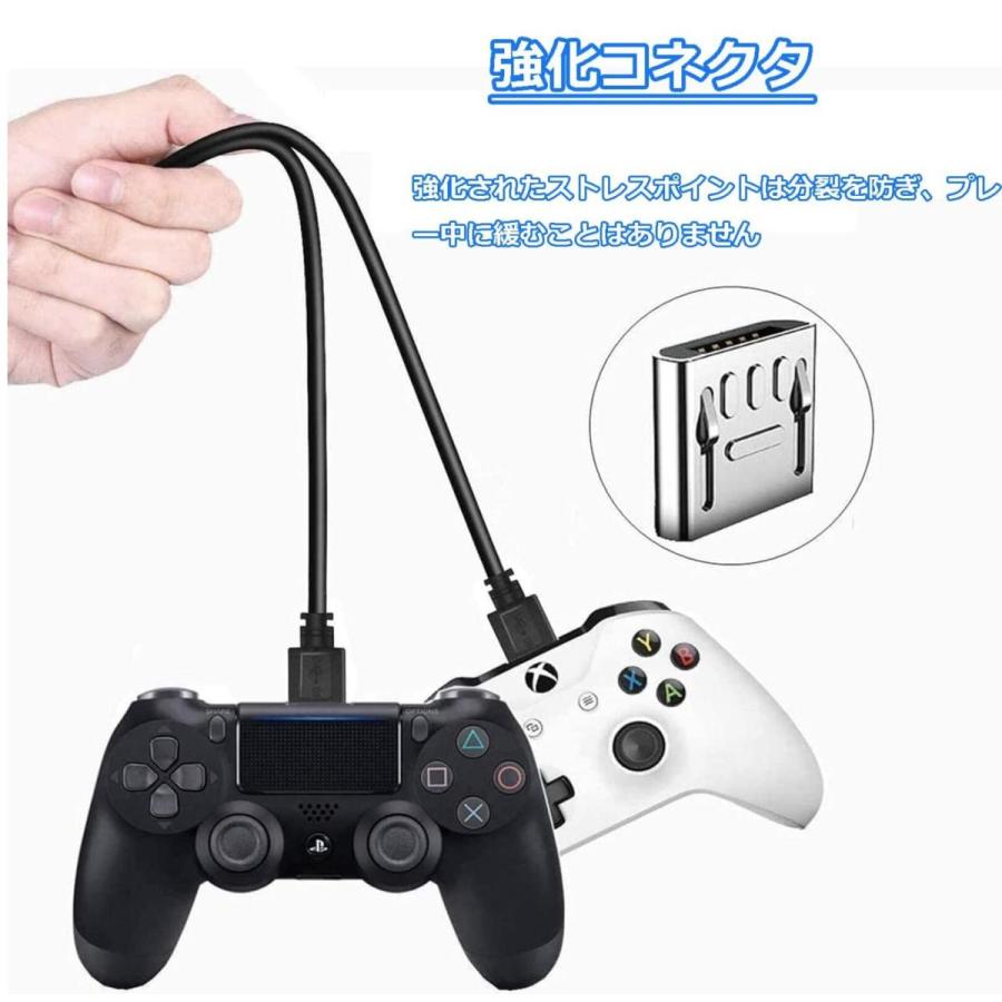 micro　USB充電ケーブル 1.8m （2本セット） 2.4A急速充電ケーブル Micro usb PS4 Pro プレステ4 コントローラー Xbox One モバイルバッテリなど 対応｜light-pc｜07