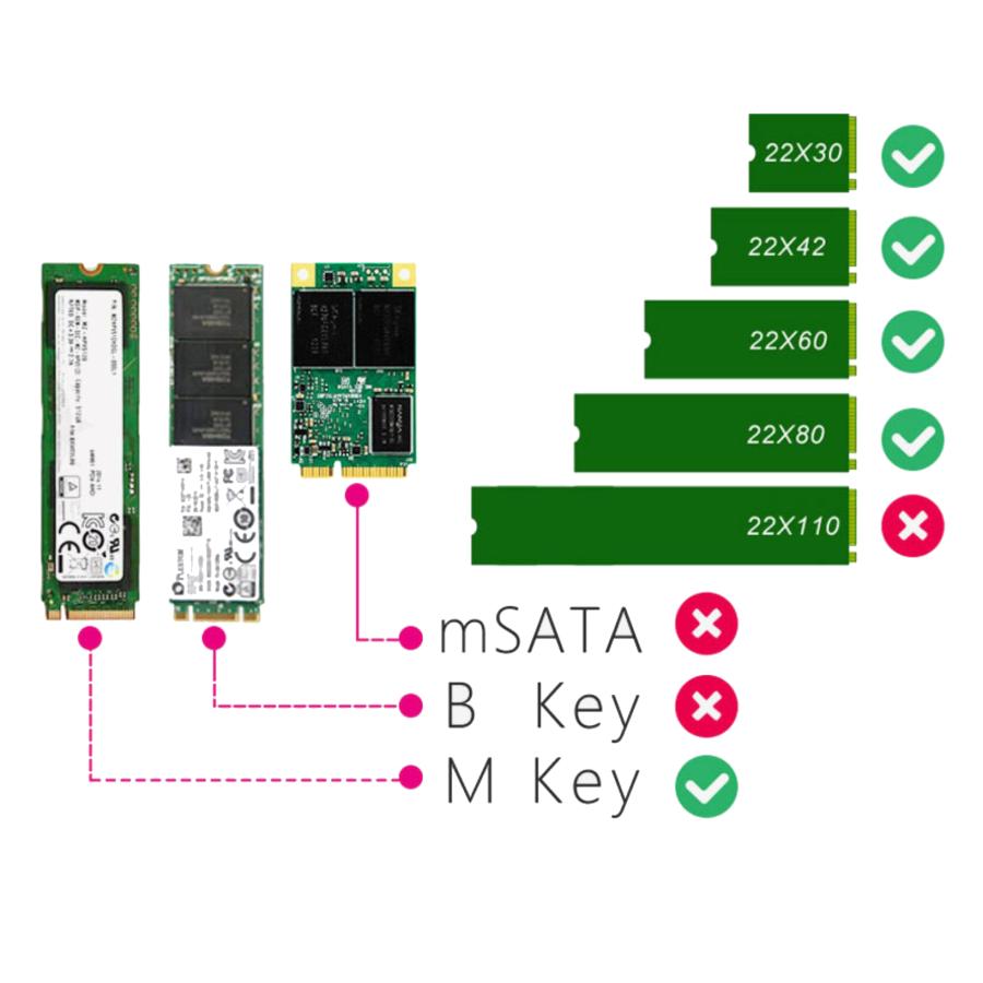 NVME M.2 to PCIe 拡張カード PCI-Express 3.0 X4対応 M.2スロット接続 SSD M.2 変換 アダプター 変換カード 2280 2260 2242 2230対応｜light-pc｜05