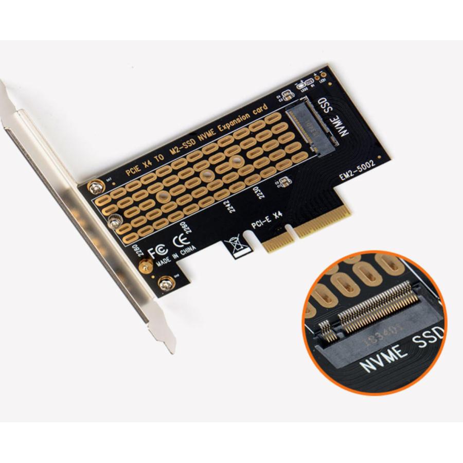 SSD nvme M.2→pcie z440 変換 win10