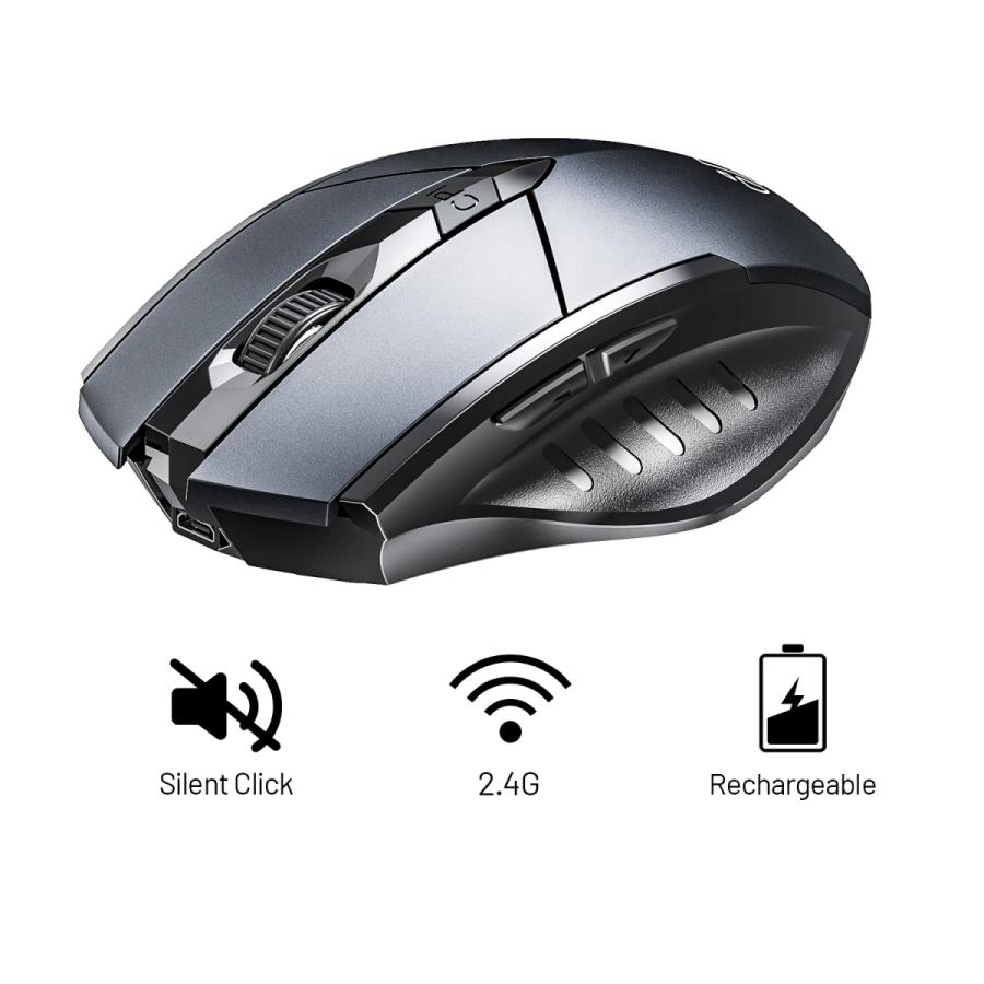 Inphic マウス ワイヤレスマウス 無線 超静音 バッテリー内蔵 高精度  充電式 超薄型 Mac Windows surface Microsoft Pro（BT5.0  4.0  2.4Ghz）｜light-pc｜03