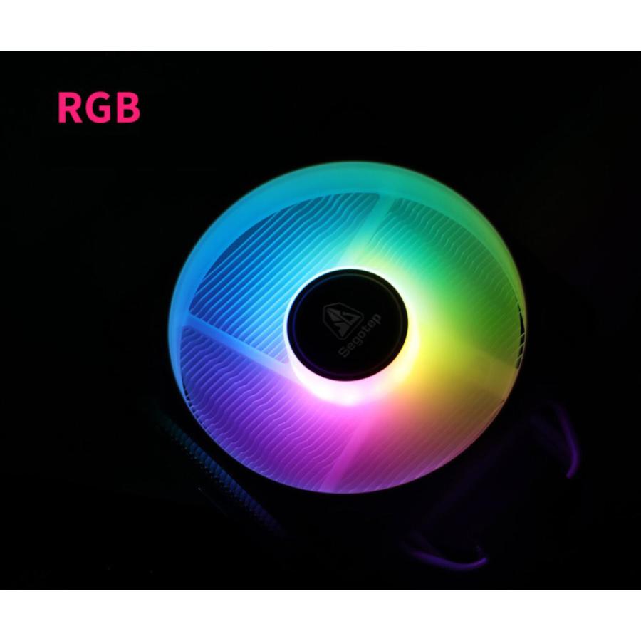 Sagotep T5 CPUクーラー スタンダード 120mm RGB LEDファン搭載 [Intel