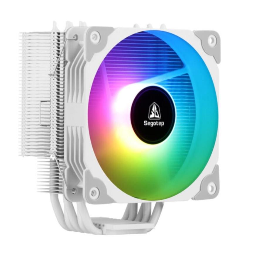 Sagotep T5 白 CPUクーラー スタンダード 120mm Intel ヒートパイプ 