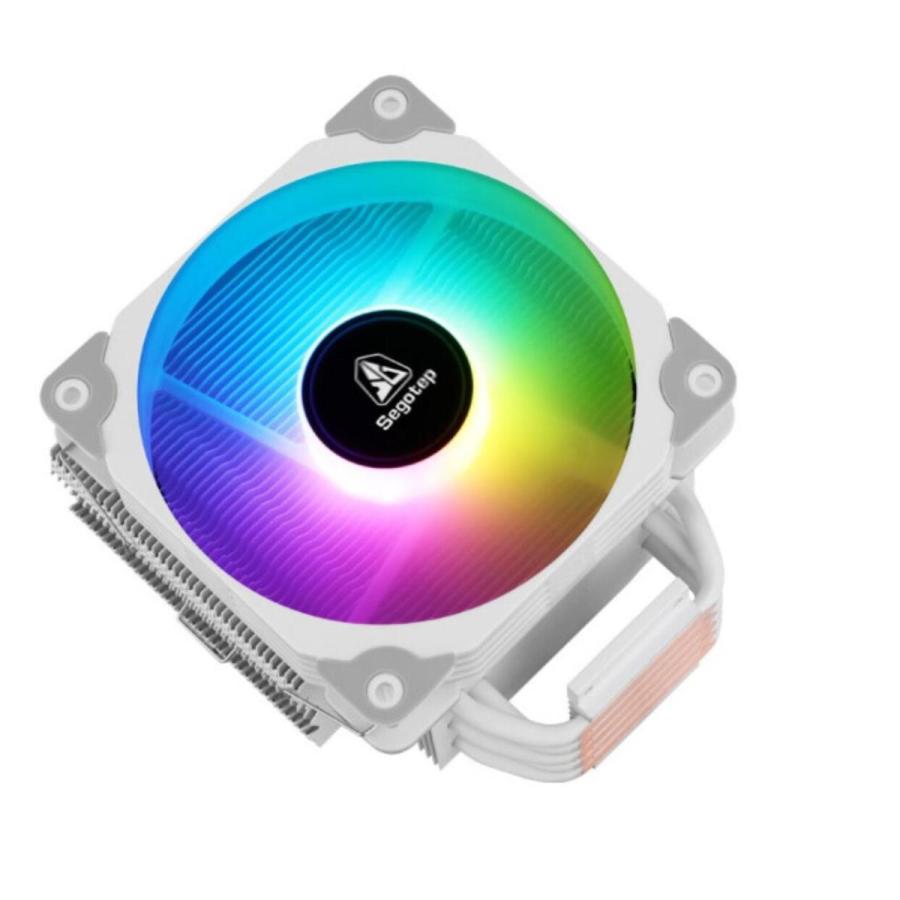 Sagotep T5 白 CPUクーラー スタンダード 120mm Intel ヒートパイプ 