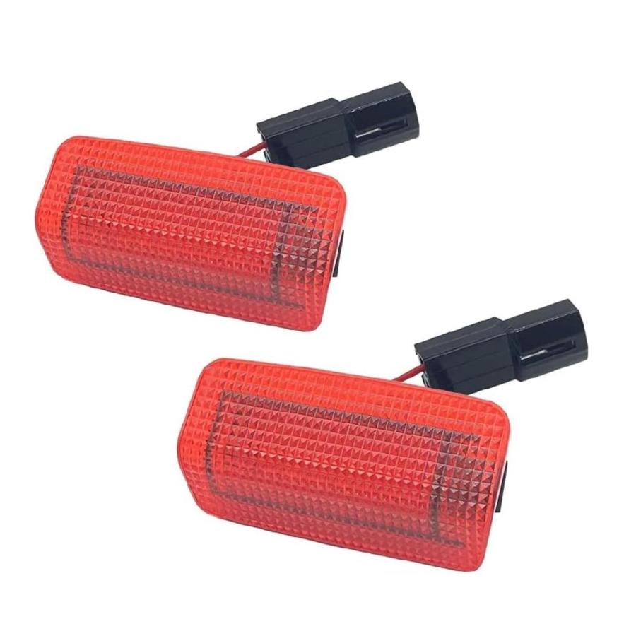 LEDカーテシランプ 左右2個セット US仕様 12V レッドレンズ カーテシ