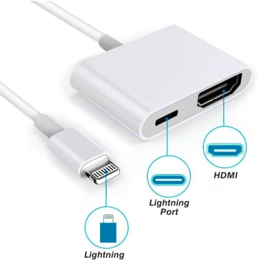 Apple Lightning Digital AVアダプタ  HDMI 変換　ケーブル ライトニング　iPhone iPad iPod 　IPHONEをテレビで見る　ios16｜light-pc｜09