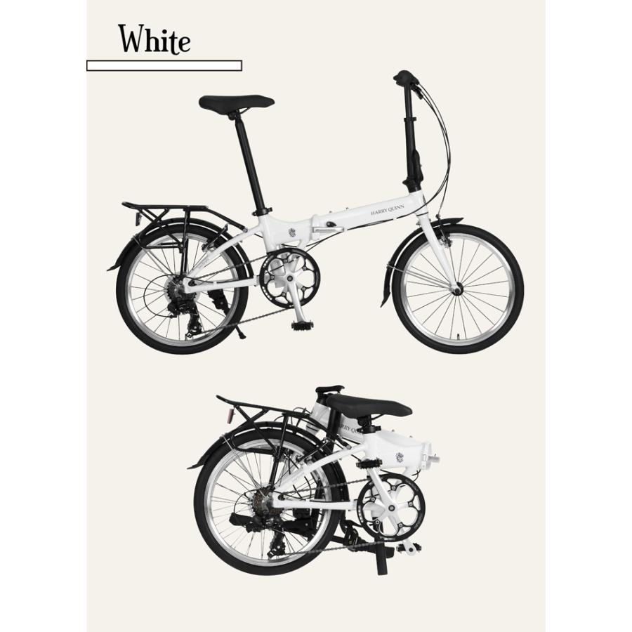 HARRY QUINN 折りたたみ自転車 ブラック　ハリークイン　ロングブライト オシャレに便利な折りたたみ。HARRY QUINN ロングブライト207！ | 伊丹