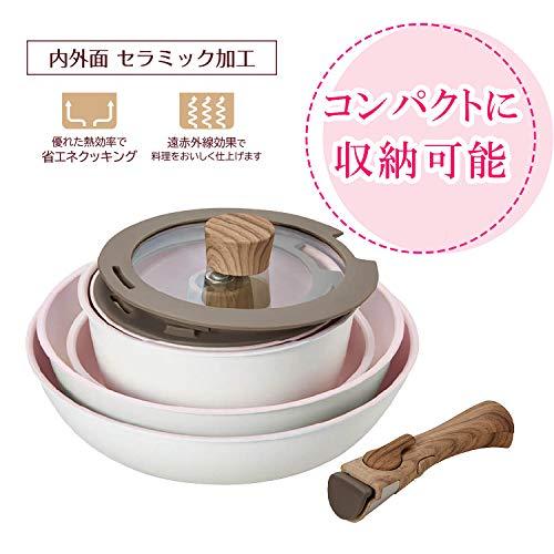 メーカー再生品】ベストコ フライパン 鍋 ワンハンドル サクラホワイト