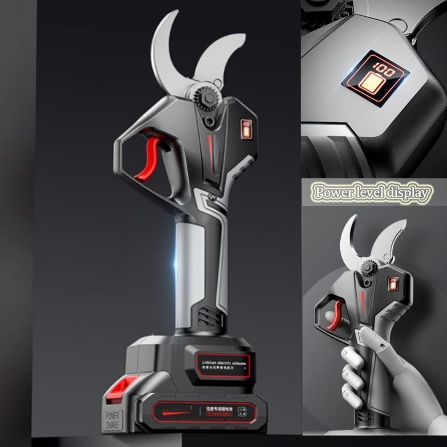 ★動作確認済み 電動高枝切りバサミ 充電式剪定ばさみ 高枝切り延長ポール130-220cm 電動ハサミ 剪定鋏 コードレス プロ 剪定 刃の開きを任意調整 切断径45mm ドイツ 技術 【Z1938430707】(10413円)