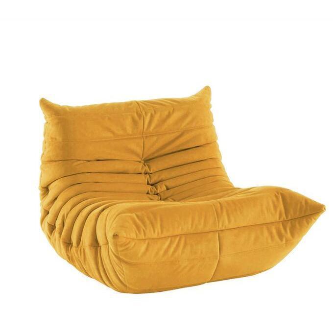 【推し】 キャタピラーソファ オットマン付き 一人掛けソファ デザインチェア シングルソファ ソファ 一人掛け 座椅子 椅子 一人用 ファブリック おしゃれ 【2805816863】(15073円)